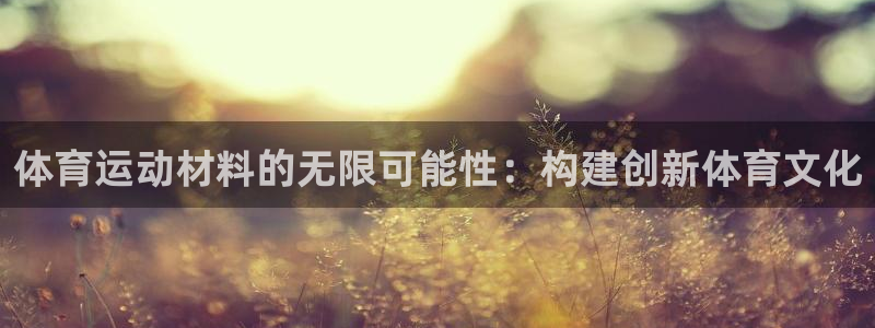 vsport体育官方正版app新能源:体育运动材料的无限可能